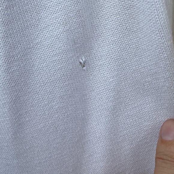 Vintage White Side Effects Cardigan pocket sweater Size Medium - Picture 4 of 7